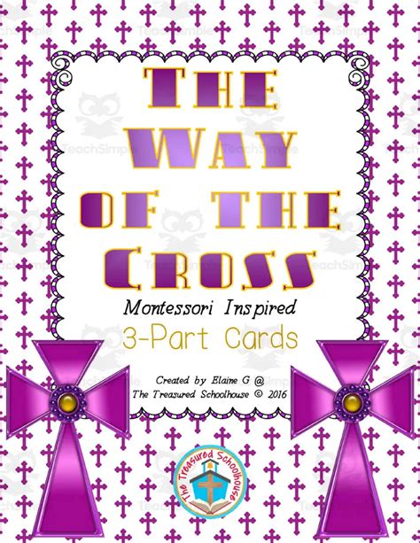 The Way of the Cross 3-Part Cards by Teach Simple