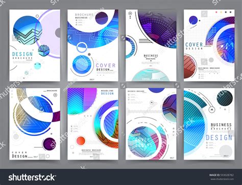 Business Brochure Vector Set Stock Vector (Royalty Free) 593028782 ...