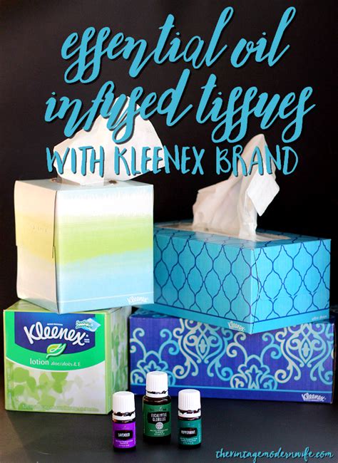 Essential Oil Infused Tissues with Kleenex Brand