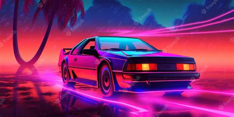 Premium Photo | Aesthetically pleasing synthwave retrowave wallpaper ...