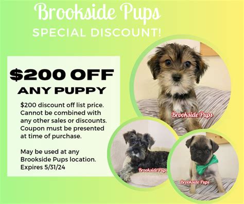 Brookside Pups | Puppies for Sale | Specials