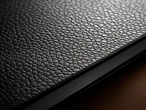 Premium AI Image | Black leather book cover close up Generative AI