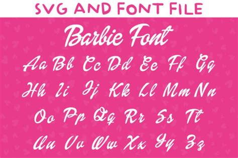 1 Barbie Alphabet Designs & Graphics