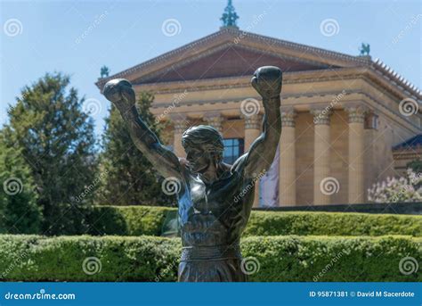 Rocky Statue at Art Museum in Philadelphia Editorial Photo - Image of stair, scenic: 95871381