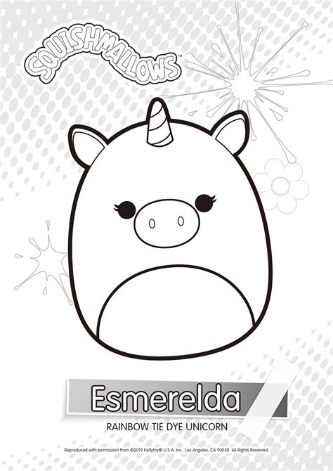 Connor From Squishmallows Coloring Page - Coloring Home