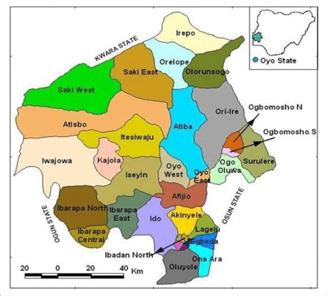 | Map of Oyo State, Nigeria. | Download Scientific Diagram