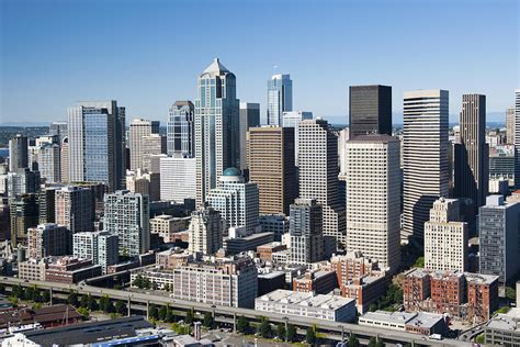 Downtown Seattle Skyline Photograph by Andrew Buchanan/SLP