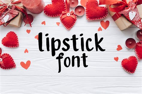 Lipstick Font - Snap Click Supply Co.