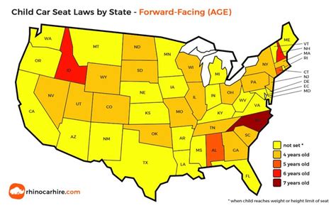 USA Car Seat Laws by State - Child Car Seats in the US