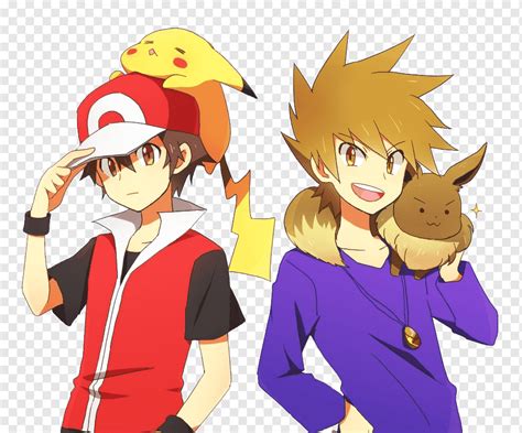 Ash Ketchum Pokémon Adventures Professor Samuel Oak Gary Oak, green anime boy, child, friendship ...