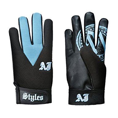 AJ Styles - Light Blue Replica Gloves - 3 Count - Wrestling Merchandise