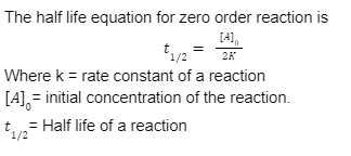 How to calculate the half life of a reaction? By unacademy