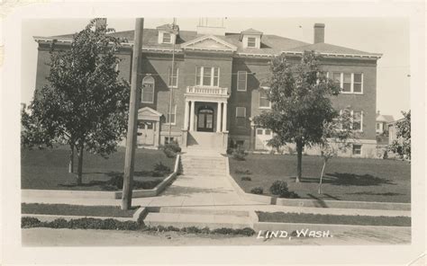 Lind School, circa 1940 - Lind, Washington - a photo on Flickriver