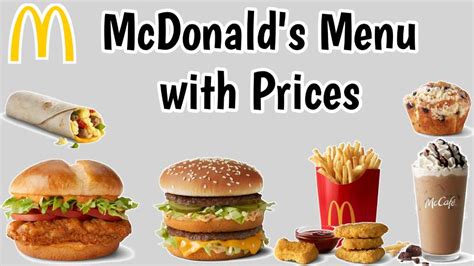 McDonald's Menu with Prices 2024 USA [UPDATED]