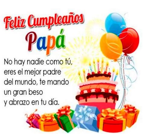 FELIZ CUMPLEANOS PAPÁ: Tarjetas , frases e imágenes