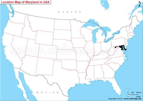 Where is Maryland State? / Where is Maryland Located in the US Map