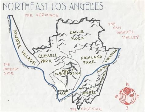 Northeast Los Angeles Painting | Northeast los angeles, Los angeles map ...