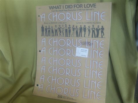 What I Did For Love - A Chorus Line Sheet music