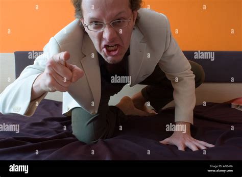 angry man pointing finger Stock Photo - Alamy