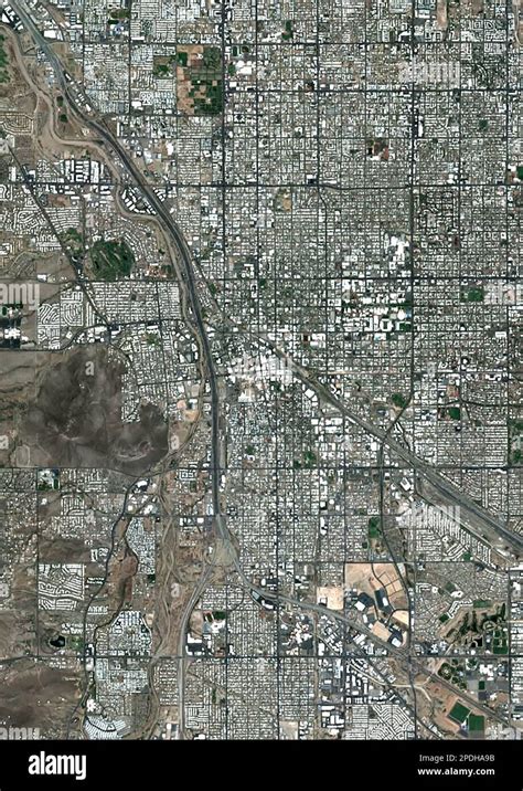 Tucson, Arizona, USA, satellite image Stock Photo - Alamy