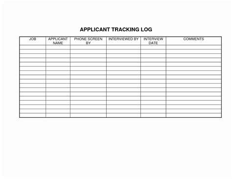 Job Application Tracker Spreadsheet inside Applicant Tracking ...