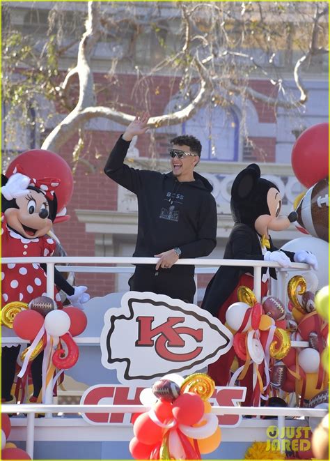 Patrick Mahomes Celebrates Super Bowl Win at Disneyland Parade!: Photo ...