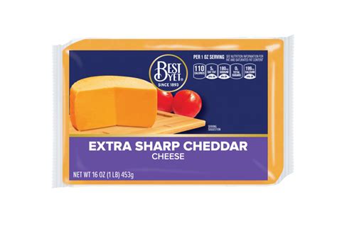 Chunk Extra Sharp Cheddar Cheese - Best Yet Brand