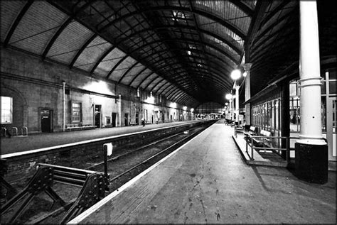 Train Station (black & white) | Train Station (black & white… | Flickr