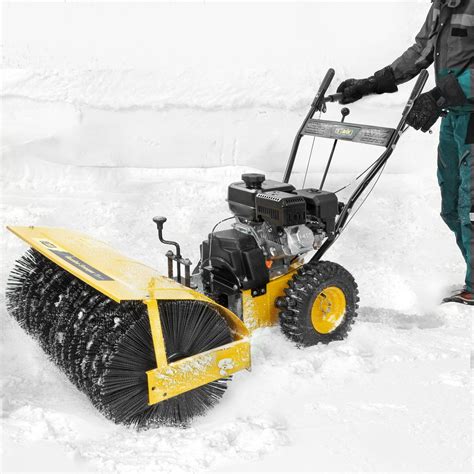 Stark Industrial 31" Walk Behind Gas-Powered Snow Sweeper 212cc Brush Broom 7HP Gas Engine EPA ...