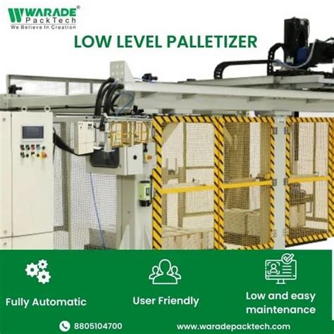 Low Level Palletizer Machine at best price in Pune by Warade Packtech Private Limited | ID ...