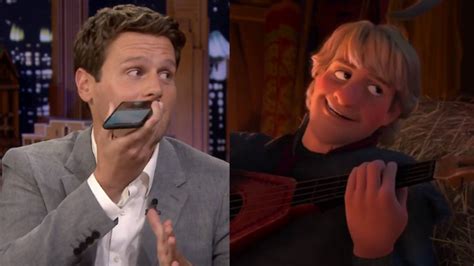 Jonathan Groff sings super sweet voice memos for kids as Kristoff from ...