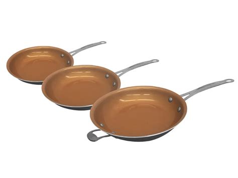 Gotham Steel 3-Piece Pan Set - 9.5", 11" and 12.5"