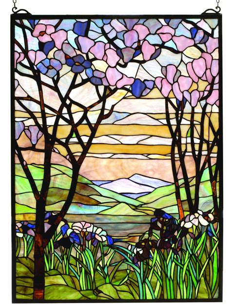 Tiffany Magnolia and Iris Stained Glass Window | Tiffany stained glass, Tiffany stained glass ...