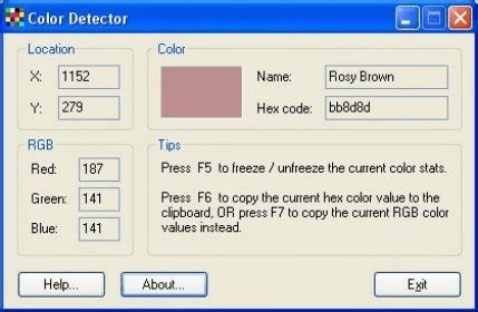 Color Detector Download - Tool to extract the hex