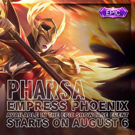 Tanggal Rilis Skin Baru Pharsa Empress Phoenix Mobile Legends – Esportsku