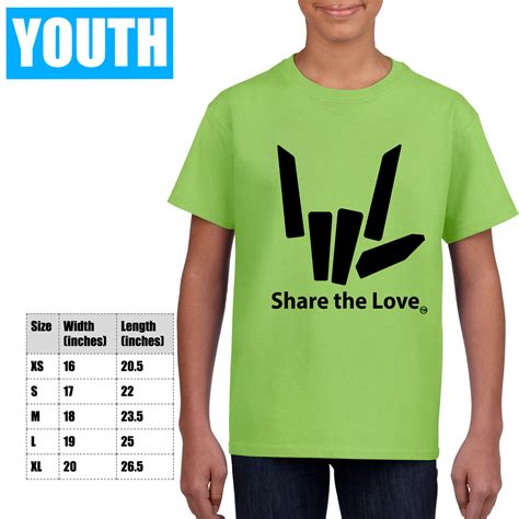 Youth Signature Share the Love Tee (Lime) | Love t shirt, Love shirt, T shirt