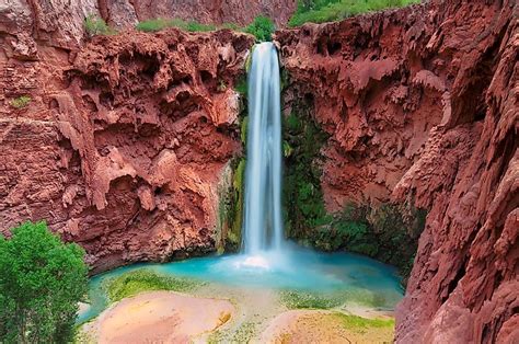 Mooney Falls, Arizona - WorldAtlas