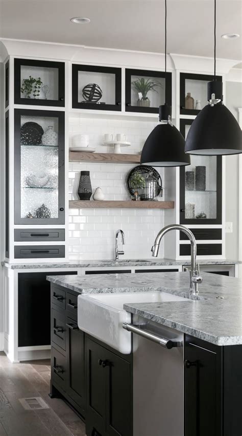 50+ Black And White Kitchen ( TIMELESS LOOK) - Monochrome Kitchens ...