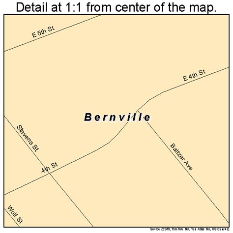 Bernville Pennsylvania Street Map 4205848