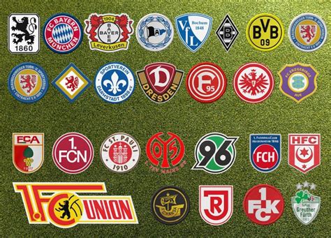 Bundesliga 1 2 3 Football Team Logos Digital files | Etsy