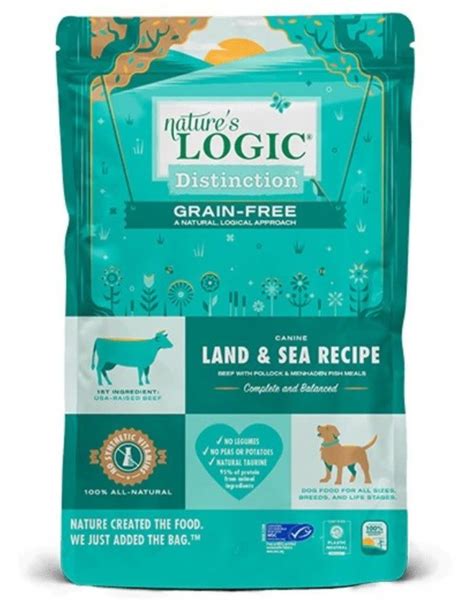 NATURE'S LOGIC Distinction Dry Dog Food Grain Free Land and Sea Recipe ...