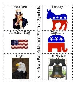 American Political and Patriotic Symbols by Read Write Empower | TPT