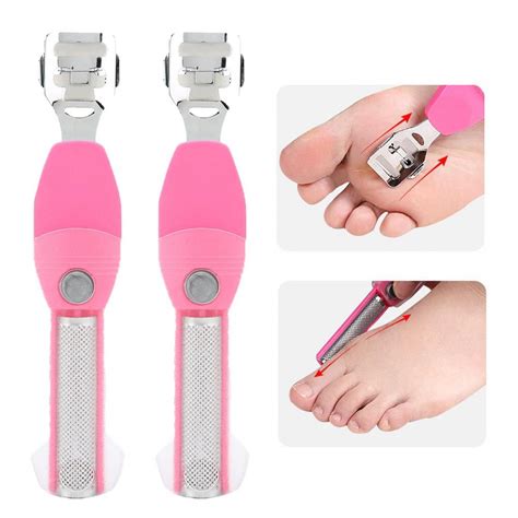 Hilitand Dead Skin Removal Tool, Pedicure Tool Multi‑Functional Foot File, Double Head Remove ...