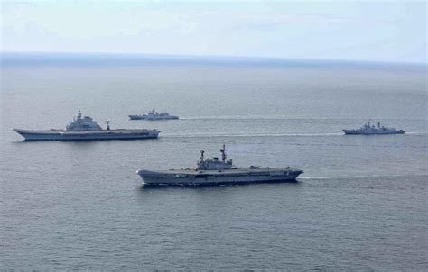 The Aviationist » Photo of India’s new Aircraft Carrier Battle Group ...