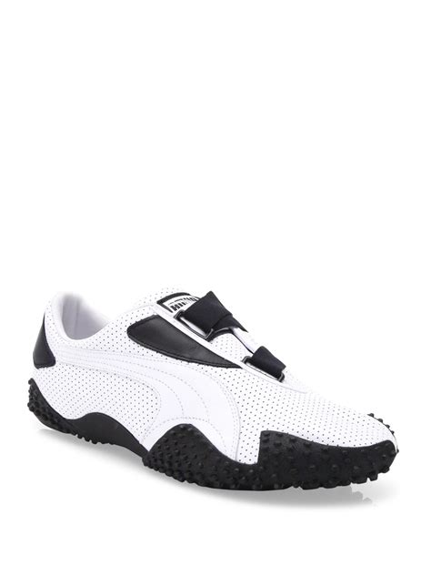 PUMA Mostro Perforated Leather Sneakers in White for Men | Lyst