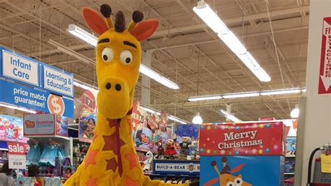 At Toys R Us HQ, everything is on sale. Even Geoffrey the giraffe.