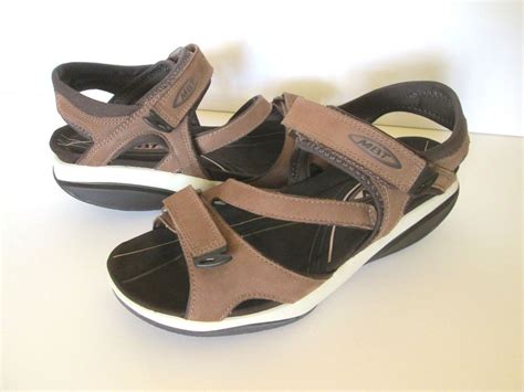 MBT womens shoes sandals 8 Katika brown rocker bottom walking comfort toning | Rocker bottom ...