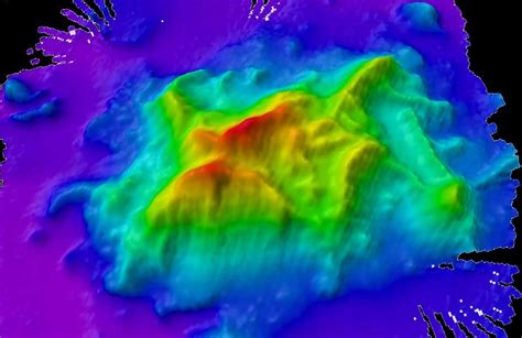 High-resolution bathymetric map of an unnamed seamount. This seamount... | Download Scientific ...