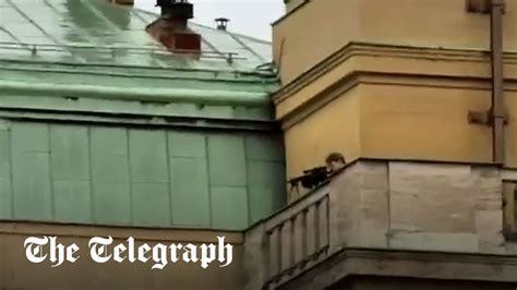 Prague shooting video captures attempt to distract gunman by shouting ...