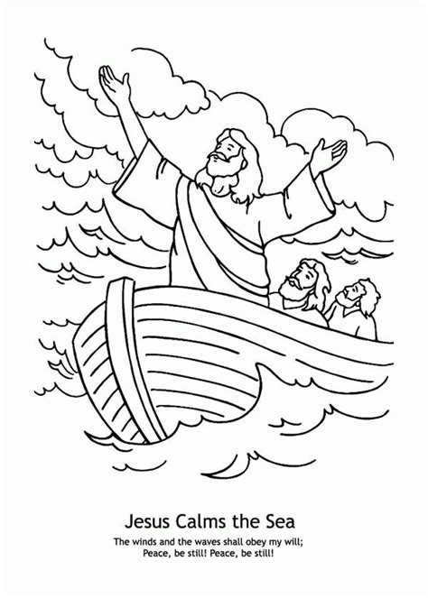 Download or print this amazing coloring page: Jesus Calms The Storm ...